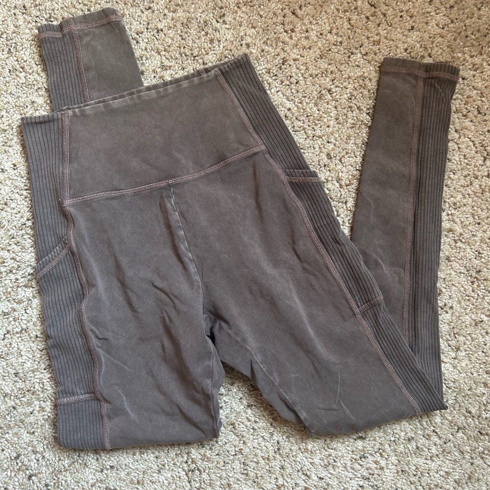 Aerie Brown Moto Leggings